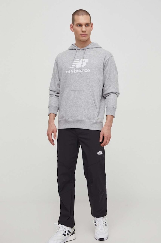 Mikina New Balance MT41501AG sivá SS24