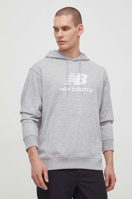 New Balance bluza gri MT41501AG