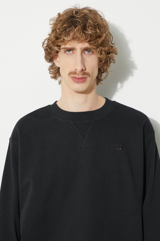 New Balance cotton sweatshirt MT41506BK black