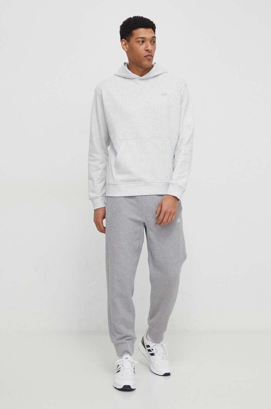 New Balance hanorac de bumbac MT41534AHH gri SS24