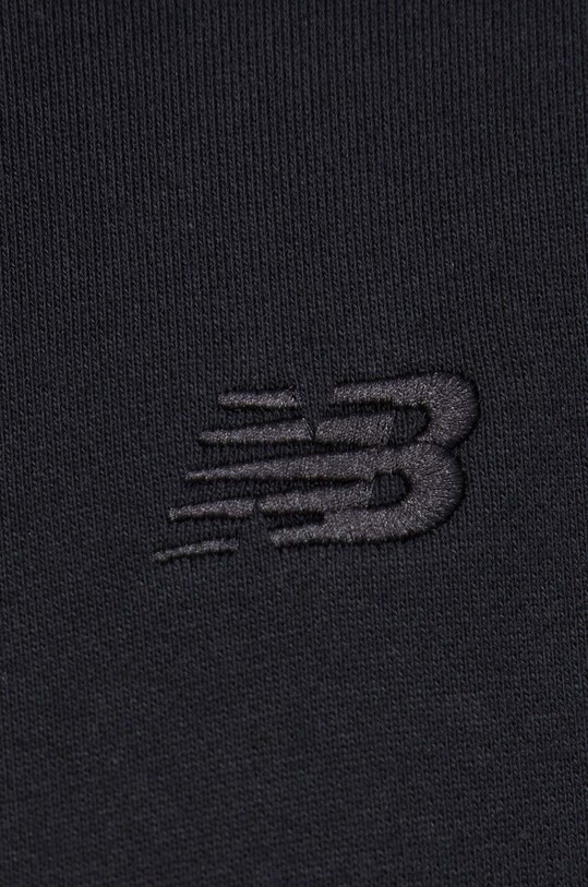 Bavlněná mikina New Balance MT41534BK MT41534BK černá