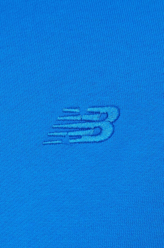 Bavlněná mikina New Balance MT41534BUL MT41534BUL modrá