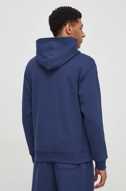 Îmbrăcăminte New Balance hanorac de bumbac MT41534NNY bleumarin