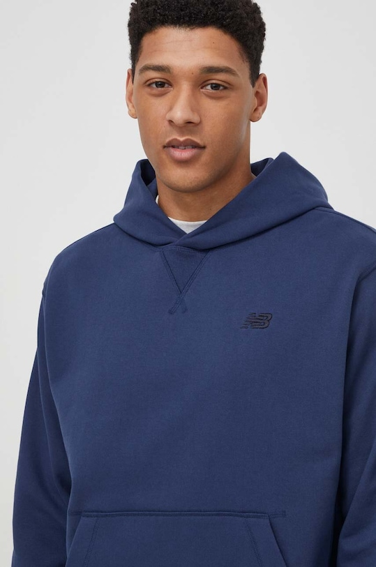 New Balance hanorac de bumbac bleumarin MT41534NNY