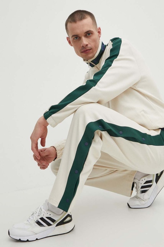 Памучен суичър New Balance MJ41503LIN бежов MJ41503LIN