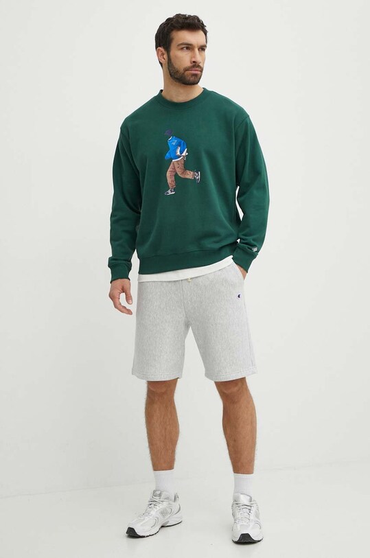 New Balance hanorac de bumbac MT41538NWG verde SS24