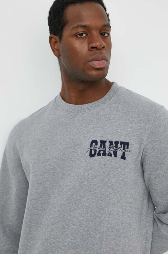 Gant felpa in cotone senza grigio 2006074
