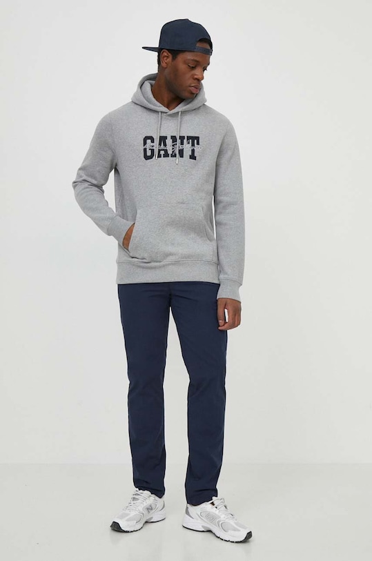 Gant bluza bawełniana 2006076 szary SS24