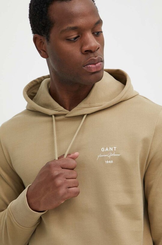 Бавовняна кофта Gant зелений 2037045