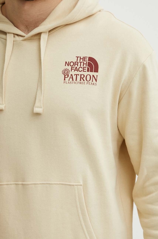 Bavlněná mikina The North Face NF0A87DV3X41 béžová