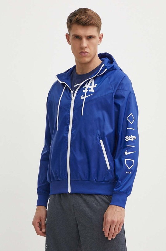 Větrovka Nike Los Angeles Dodgers nezateplené modrá 01BZ.03AV.LD.29G