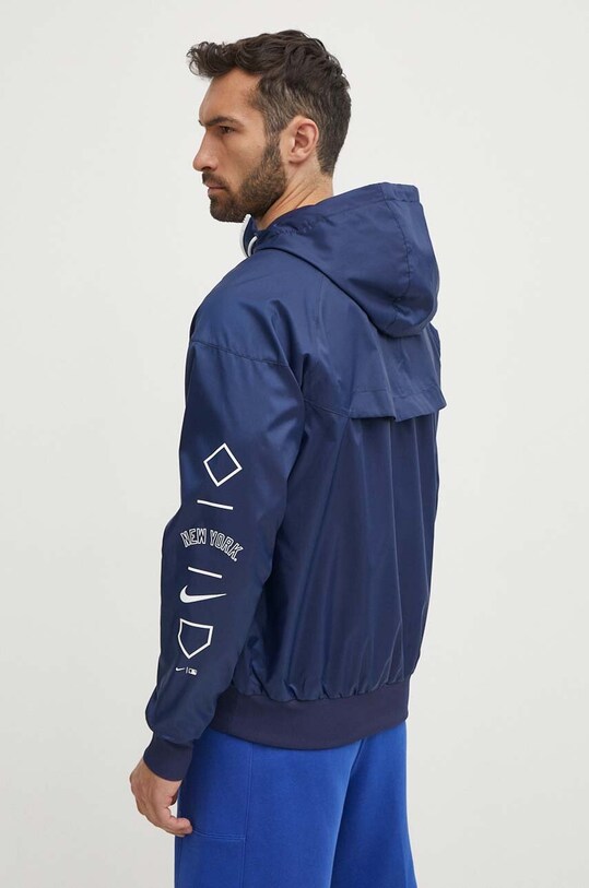 Oblečení Větrovka Nike New York Yankees 01BZ.11AB.NK.29G námořnická modř
