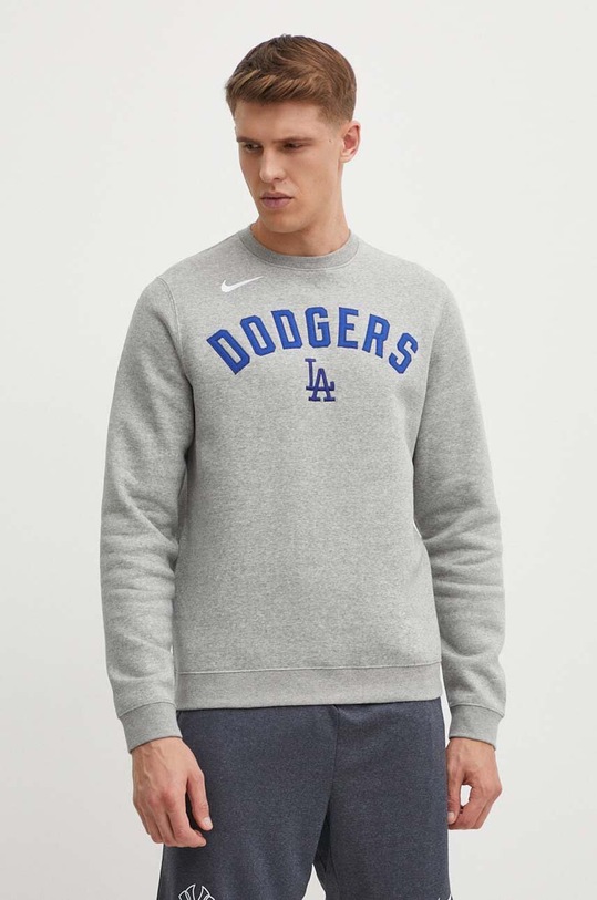 Mikina Nike Los Angeles Dodgers nášivka šedá NKPU.010P.LD.N9P