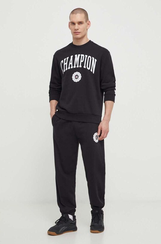 Champion bluză 219839 negru SS24