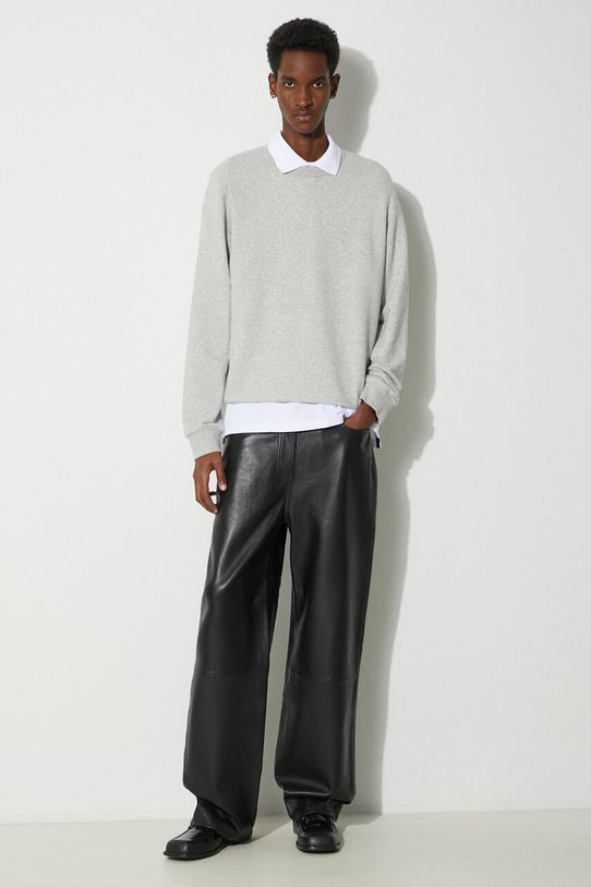 Woolrich sweatshirt Logo Script Crewneck CFWOSW0225MRUT3684 gray SS24