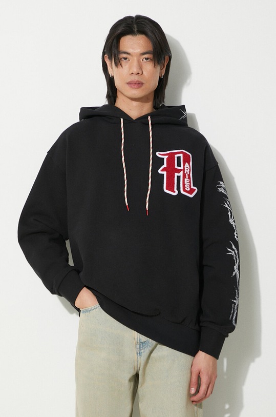 Clothing Aries cotton sweatshirt Nothing Matters Embroidered SUAR20011X black