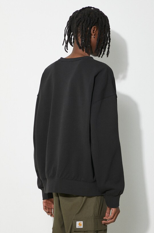 Oblečenie Bavlnená mikina Vans Premium Standards Crew Fleece LX VN000GBWBLK1 čierna