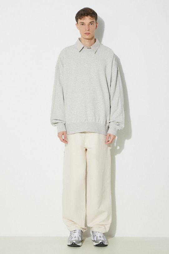 Vans bluza bawełniana Premium Standards Crew Fleece LX VN000GBWRKZ1 beżowy SS24