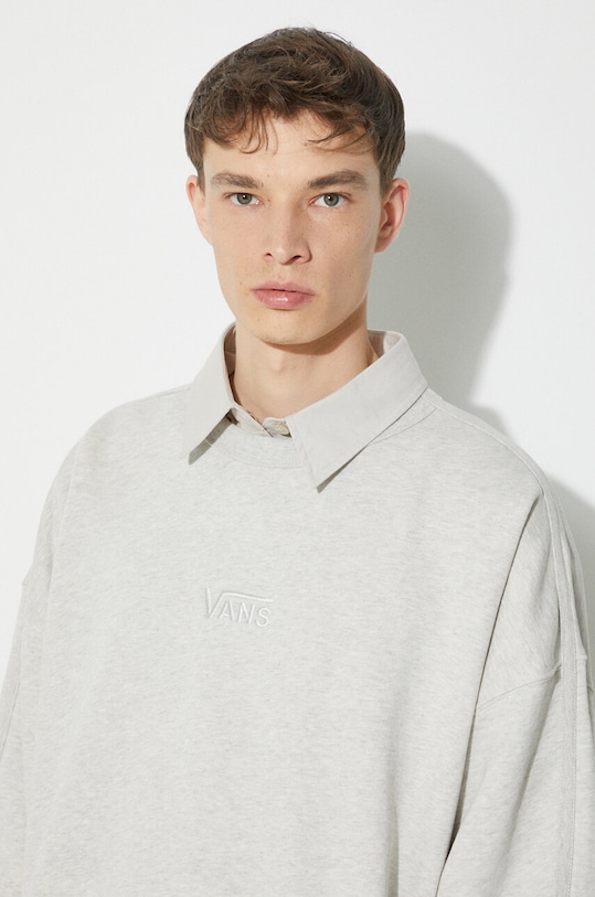 Vans hanorac de bumbac Premium Standards Crew Fleece LX bej VN000GBWRKZ1