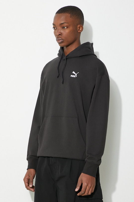 Pamučna dukserica Puma BETTER CLASSICS crna 624241