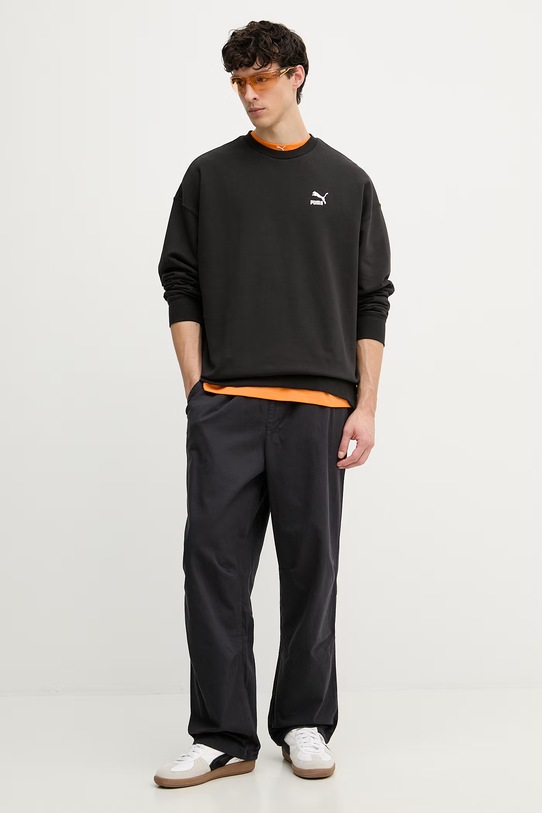 Puma hanorac bărbătesc din bumbac BETTER CLASSICS 624244 negru SS24