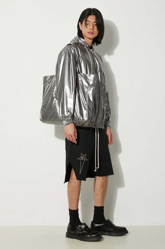 Rick Owens giacca x Champion Jumbo Jason CM01D0464 argento SS24