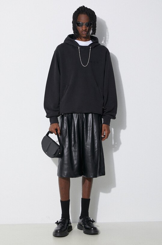 AMBUSH cotton sweatshirt Ballchain BMBB001S24FLE0011010 black SS24