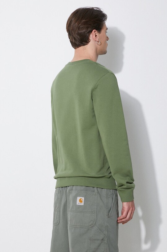 Одежда Хлопковая кофта A.P.C. sweat item COFBQ.H27608.KAE зелёный