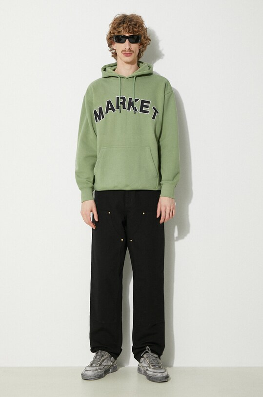 Market felpa in cotone Community Garden Hoodie 397000580 verde SS24