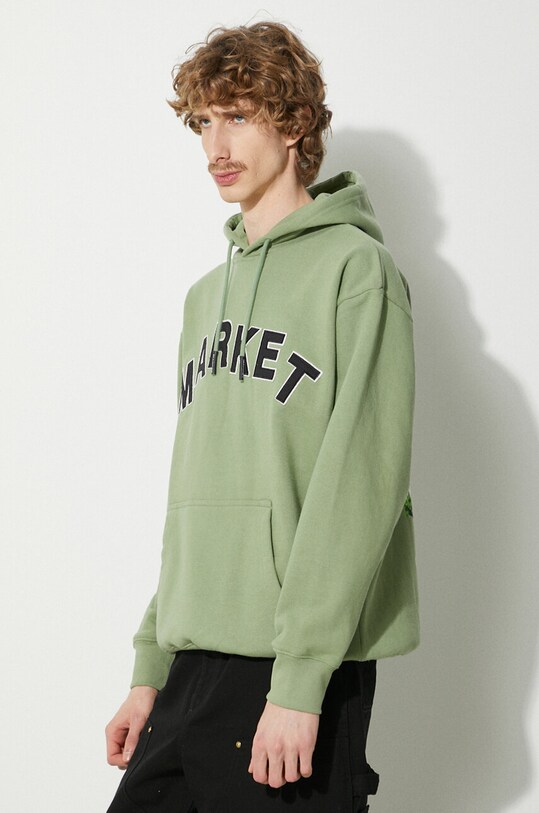 Market hanorac de bumbac Community Garden Hoodie verde 397000580