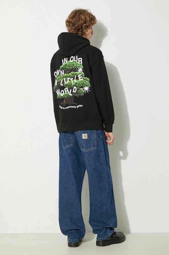 Market hanorac de bumbac Community Garden Hoodie 397000580 negru SS24