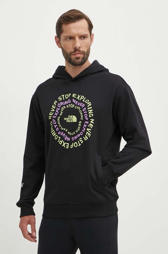 Bavlněná mikina The North Face černá NF0A87F3JK31
