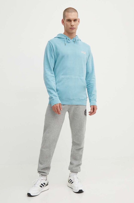 Бавовняна кофта Rip Curl 04EMFL блакитний SS24