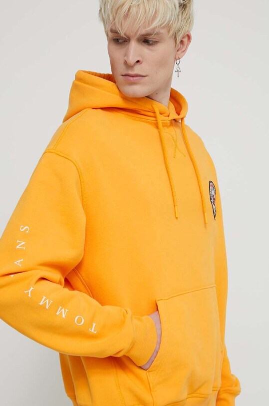 Бавовняна кофта Tommy Jeans Archive Games DM0DM19544 жовтий