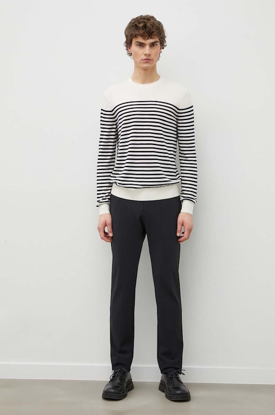 Theory sweter wełniany O0281703 beżowy SS24