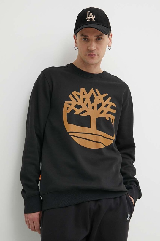 Mikina Timberland bez kapuce černá TB0A2BJ8P561