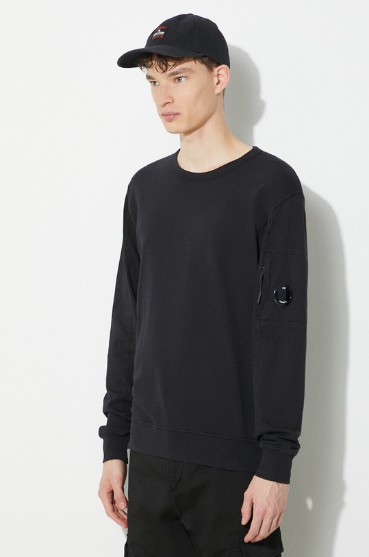 C.P. Company cotton sweatshirt Light Fleece black 16CMSS032A002246G