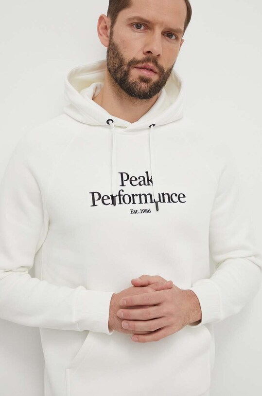 Mikina Peak Performance biela G79592