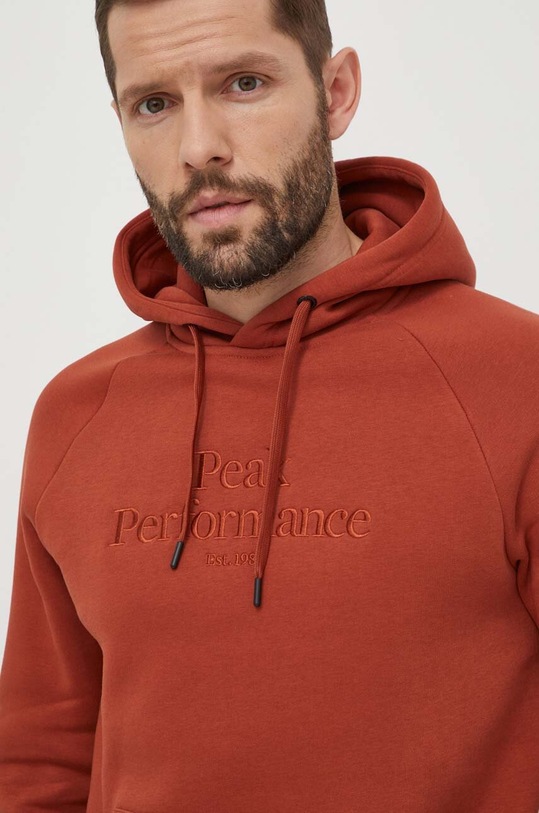 Peak Performance bluza imprimeu maro G79592