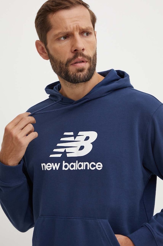 New Balance bluza Sport Essentials bleumarin MT41501NNY