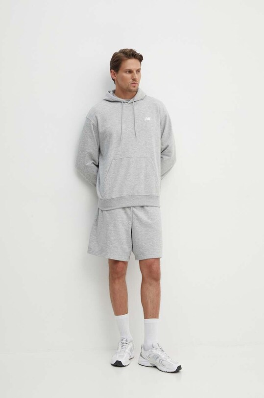 New Balance bluza Sport Essentials MT41508AG gri AW24
