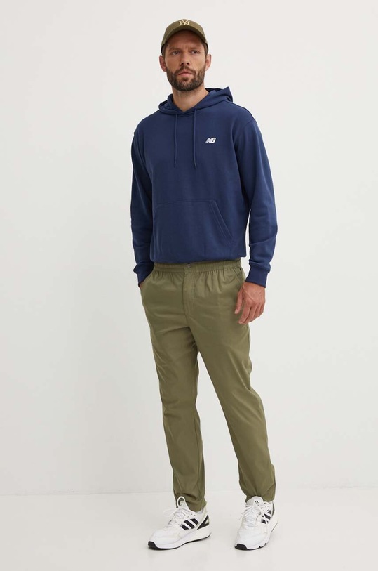 New Balance felpa Sport Essentials MT41508NNY blu navy AW24