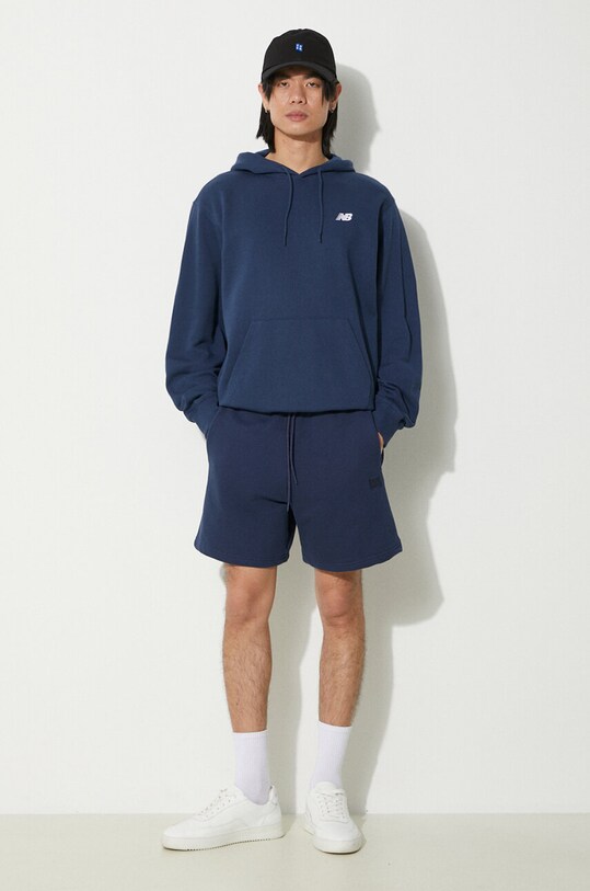 New Balance sweatshirt Sport Essentials MT41508NNY navy AW24