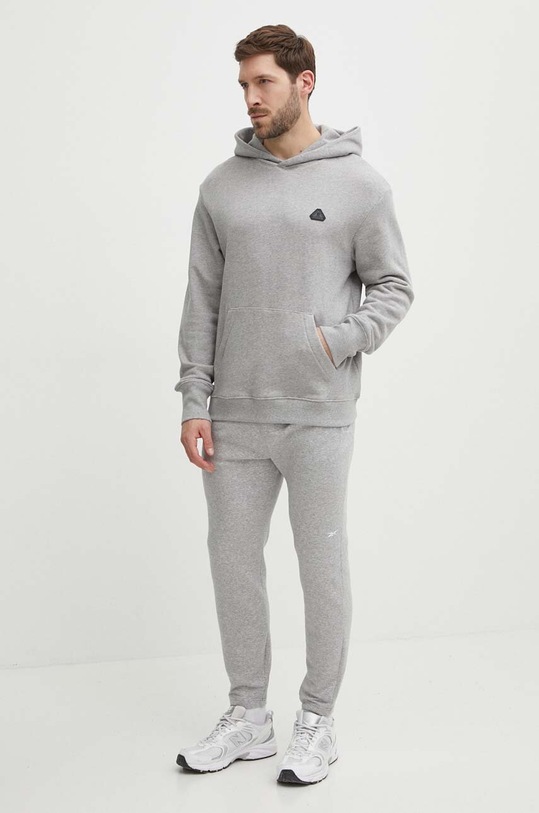 Reebok Classic bluza bawełniana Basketball 100075499 szary SS24