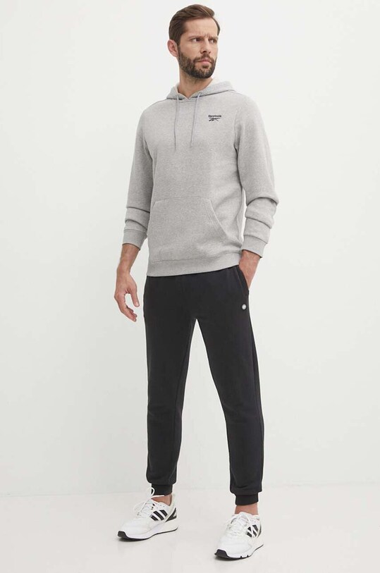 Reebok bluza Identity 100202875 gri AW24