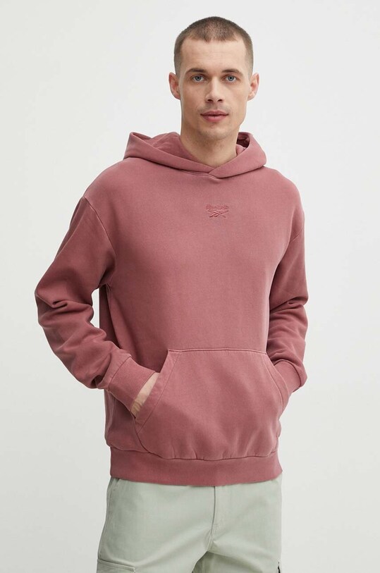 Кофта Reebok з капюшоном бордо 100076362