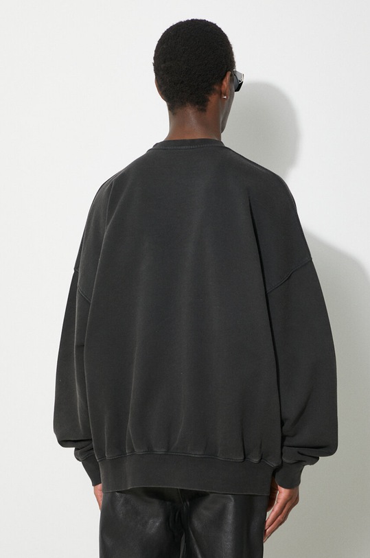 Odzież 032C bluza bawełniana 'Eternal' Bubble Crewneck SS24.C.2020 czarny