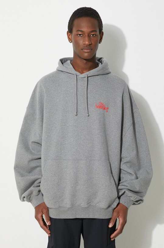 Oblečení Bavlněná mikina 032C 'Mayhem' Bubble Hoodie SS24.C.2030 šedá