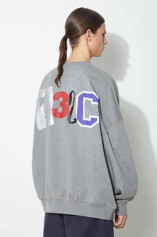 032C bluza bawełniana 'Mutli-Media' Bubble Crewneck