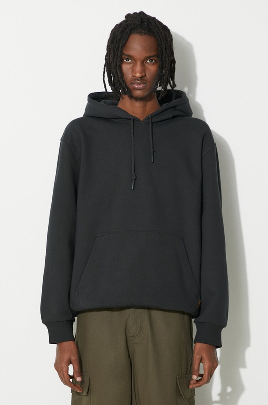 Filson sweatshirt Prospector Hoodie plain black FMFEL0001